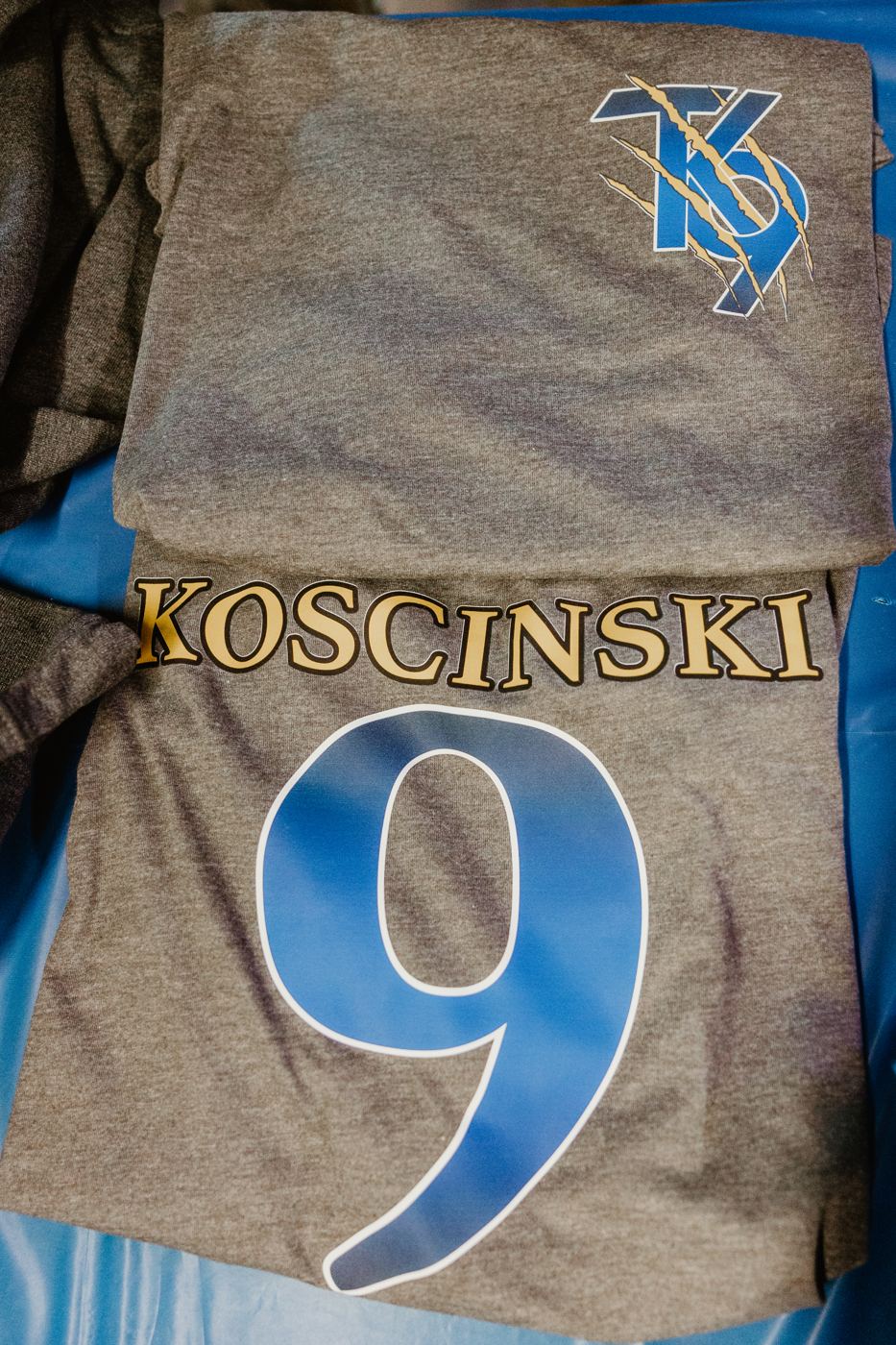 A Koscinski number 9 shirt