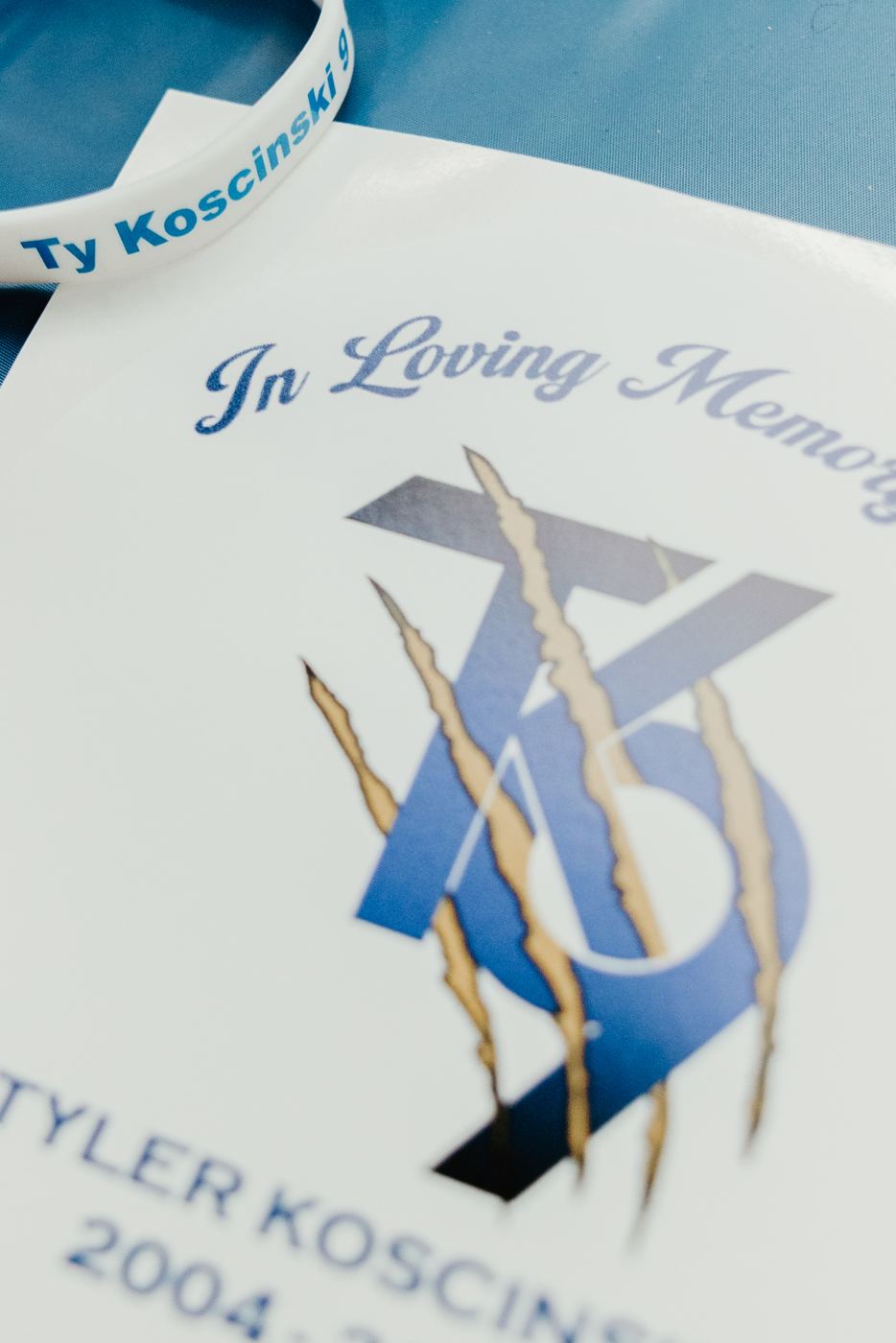 In loving memory wristbands for Tyler