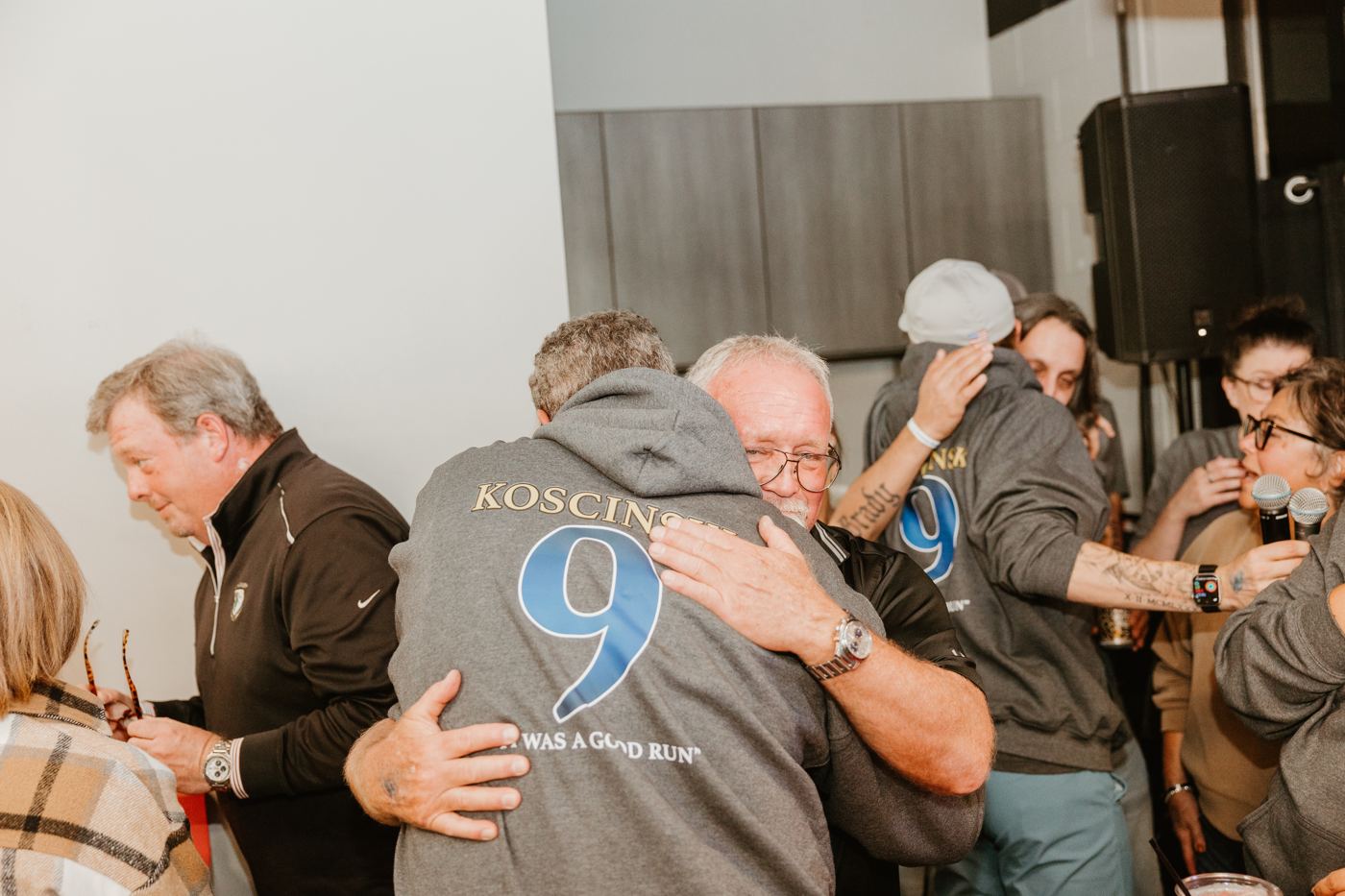 A hug during the evening