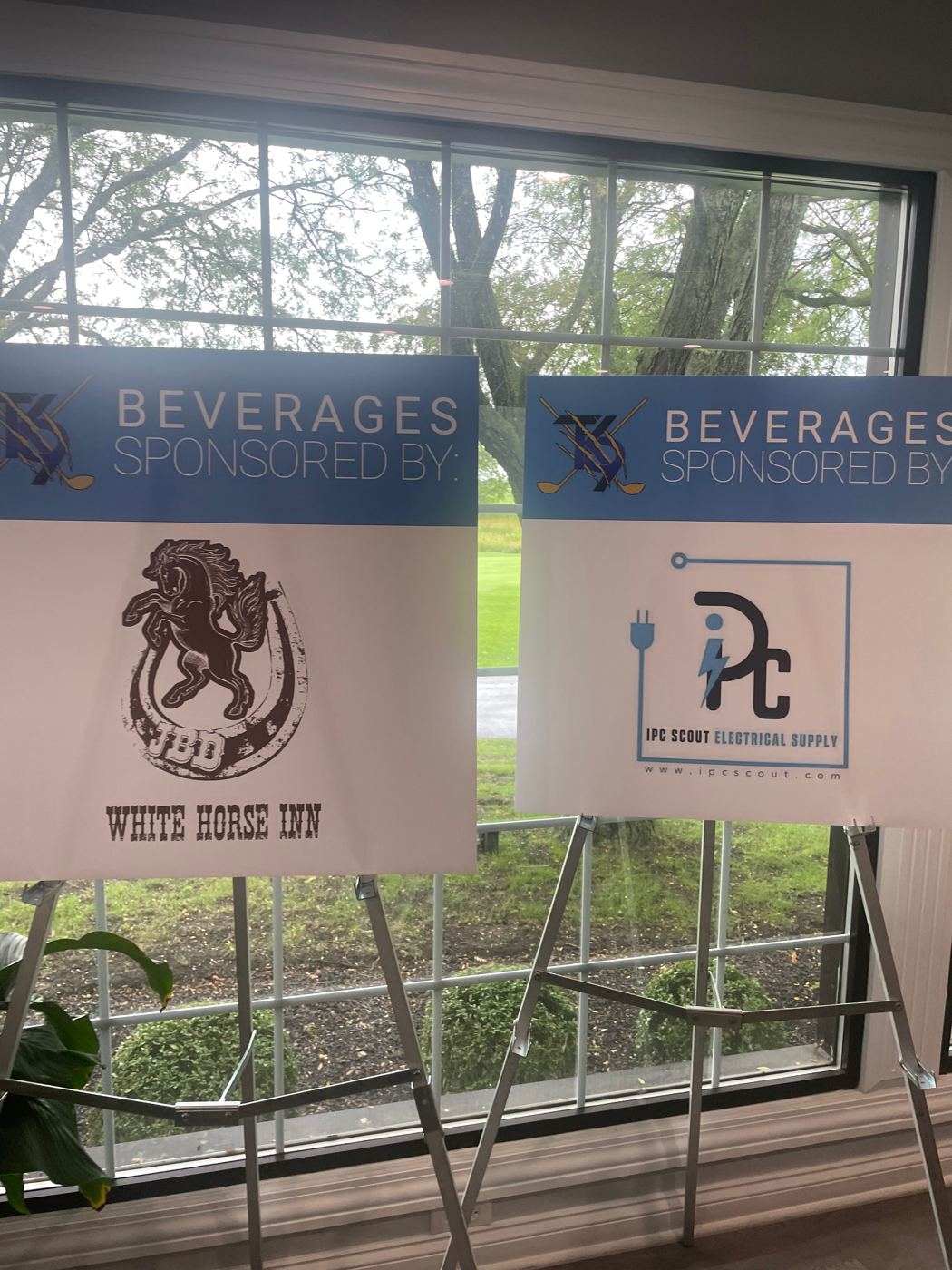 Beverage sponsor signs