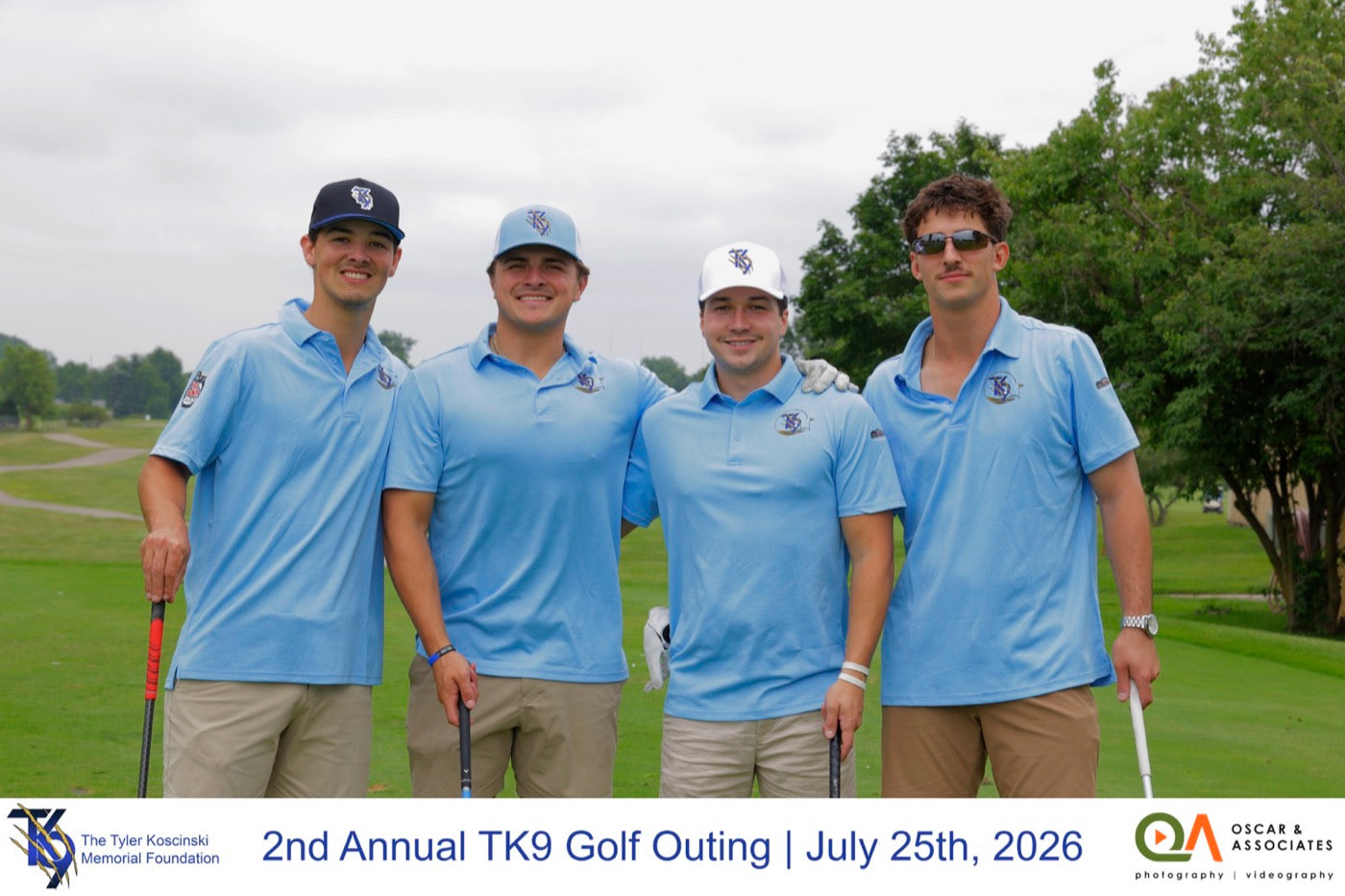 A foursome in TK9 polos