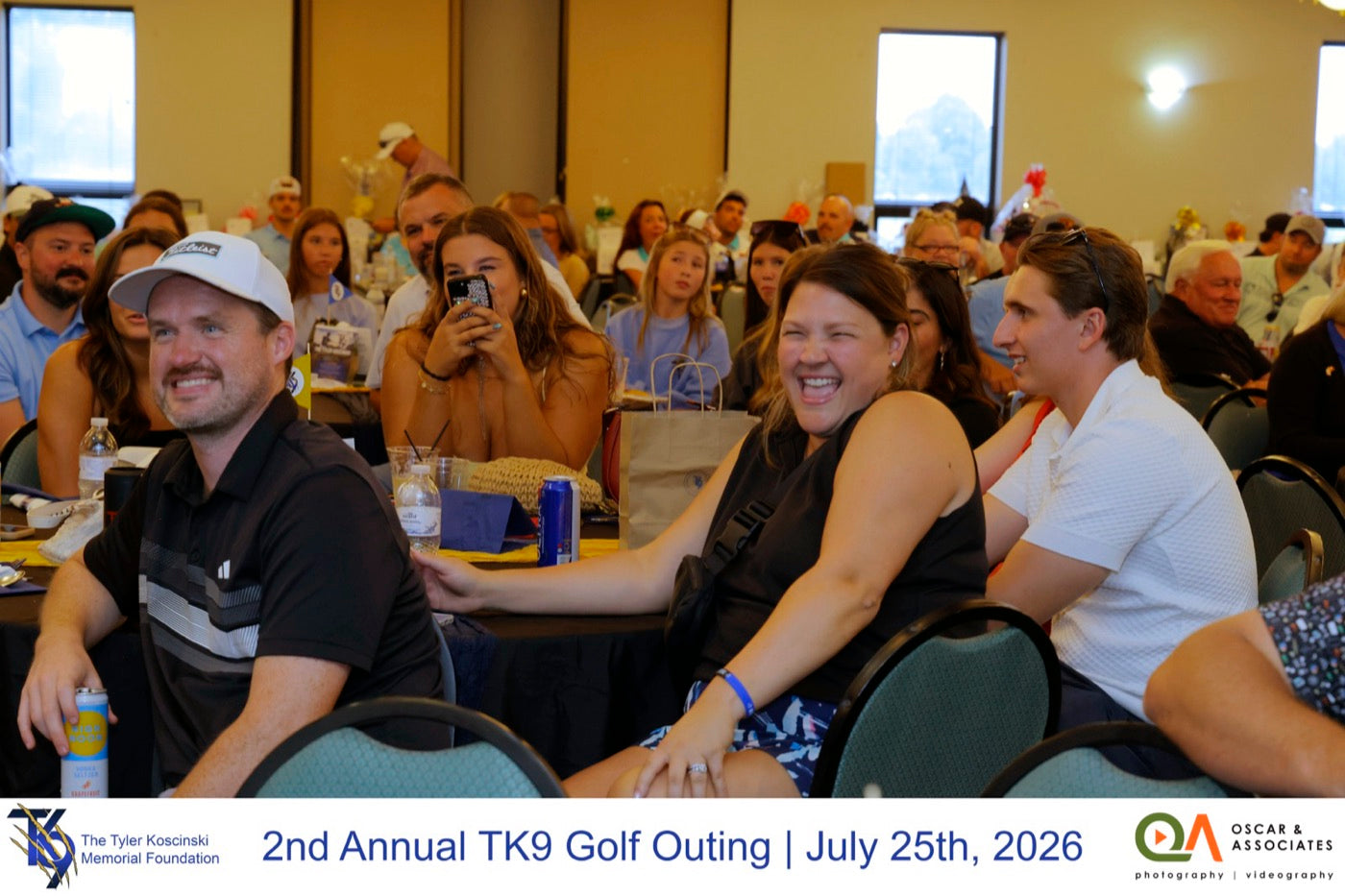 Guests enjoying the awards banquet