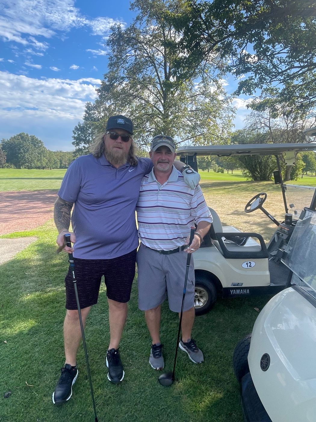 Golfers on the course